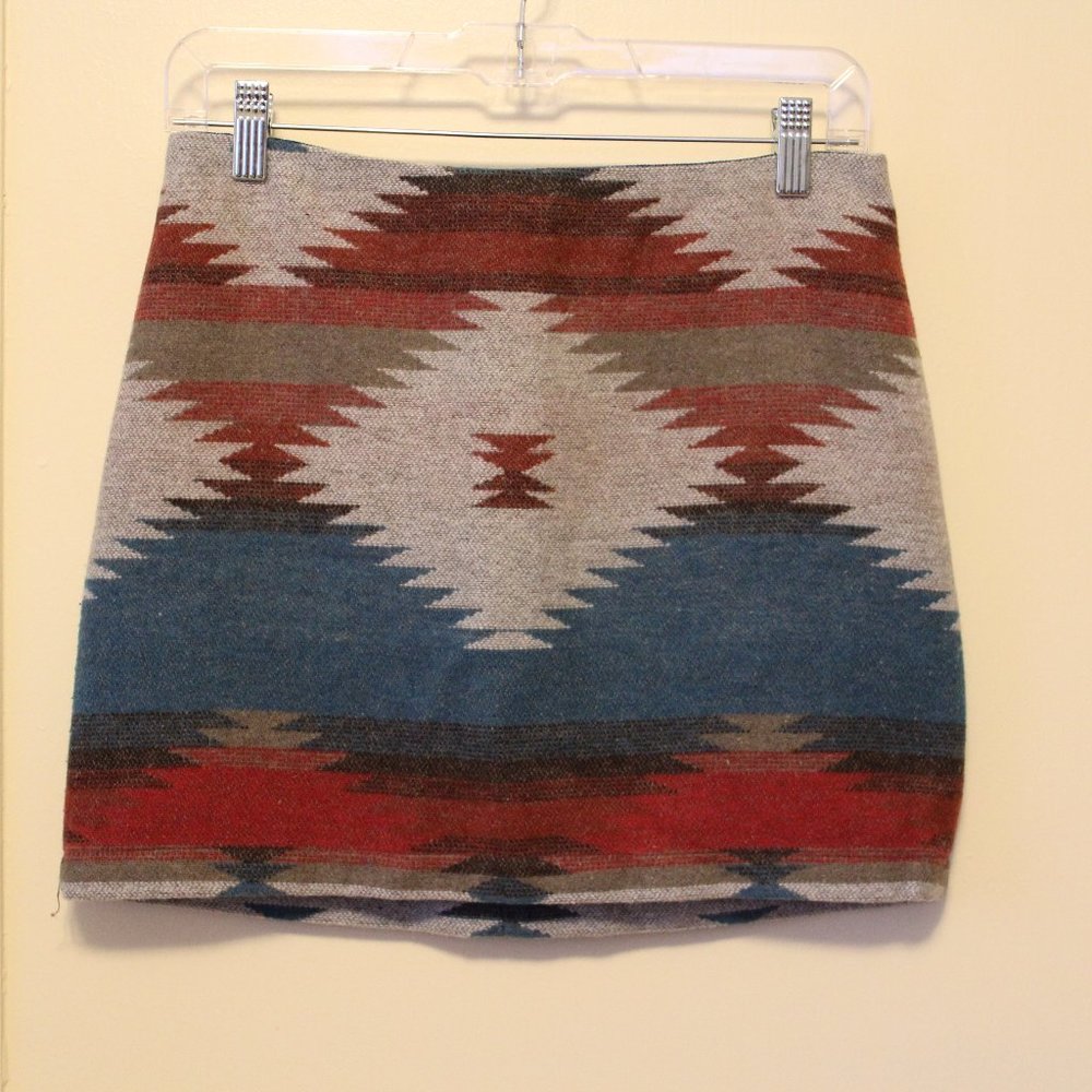 Southwestern Tribal Mini Skirt